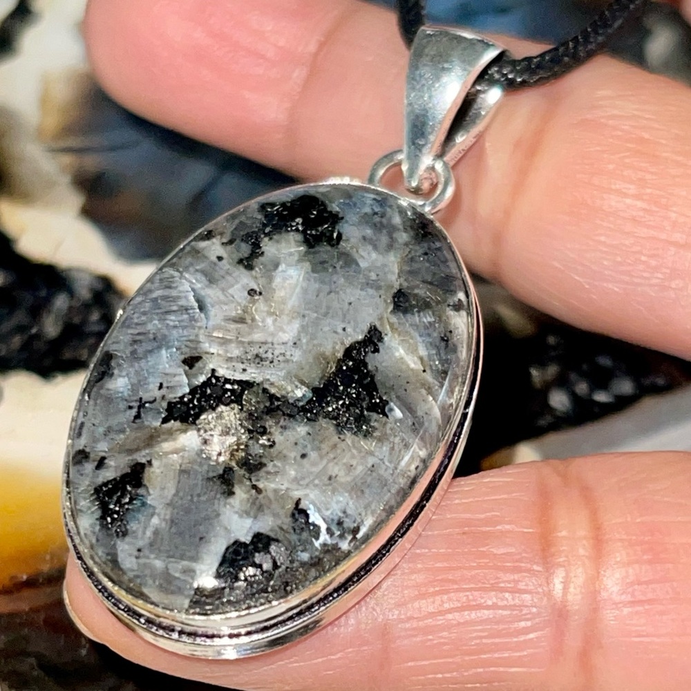 Larvikite Feldspar Pendant 2”